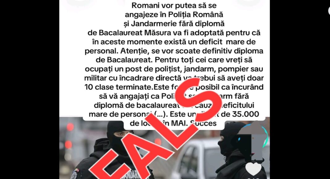 mesaj fals politie