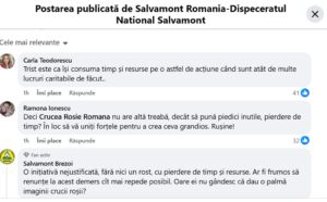 Reactii Facebook Salvamont
