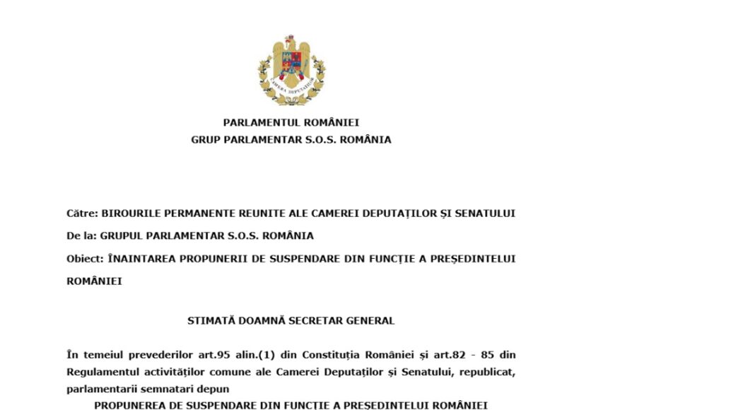cerere SOS Romania suspendare Nicusor Dan