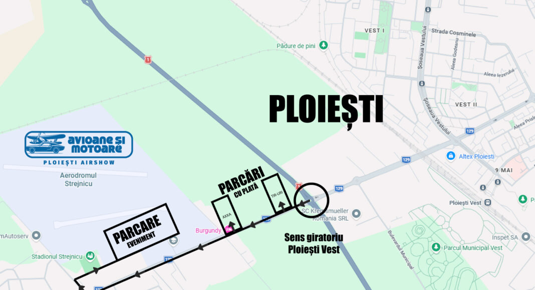 parcare aerodrom strejnicu