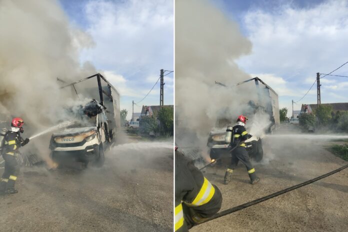 incendiu masina sahateni