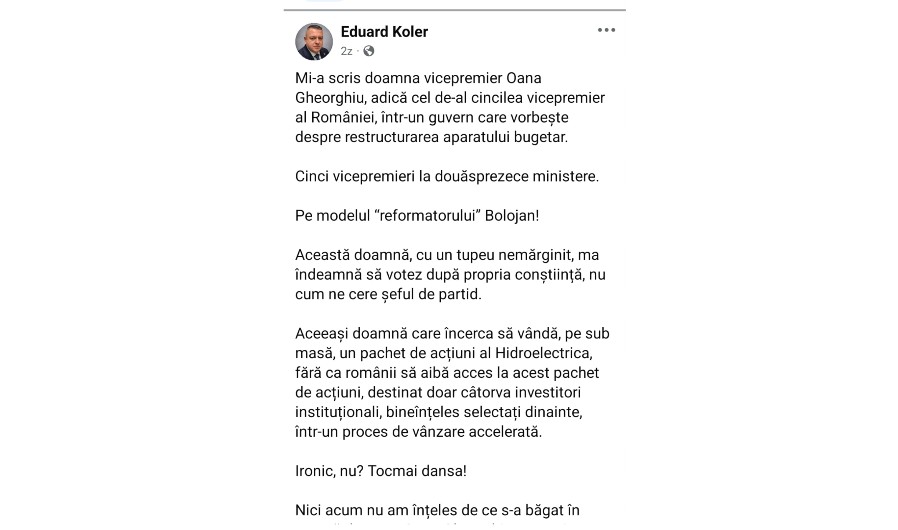 koler postare facebook
