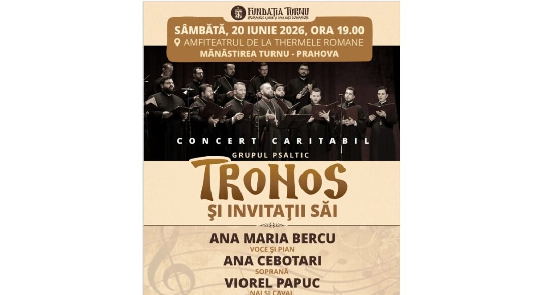 Tronos concert manastirea turnu afis