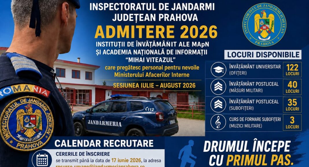 recrutare jandarmerie