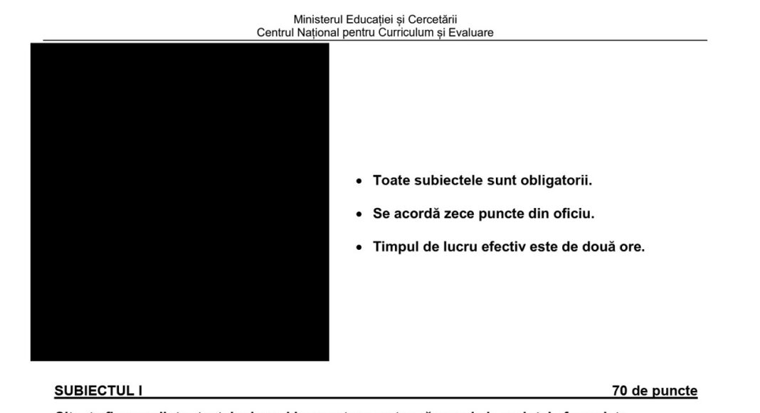evaluarea nationala