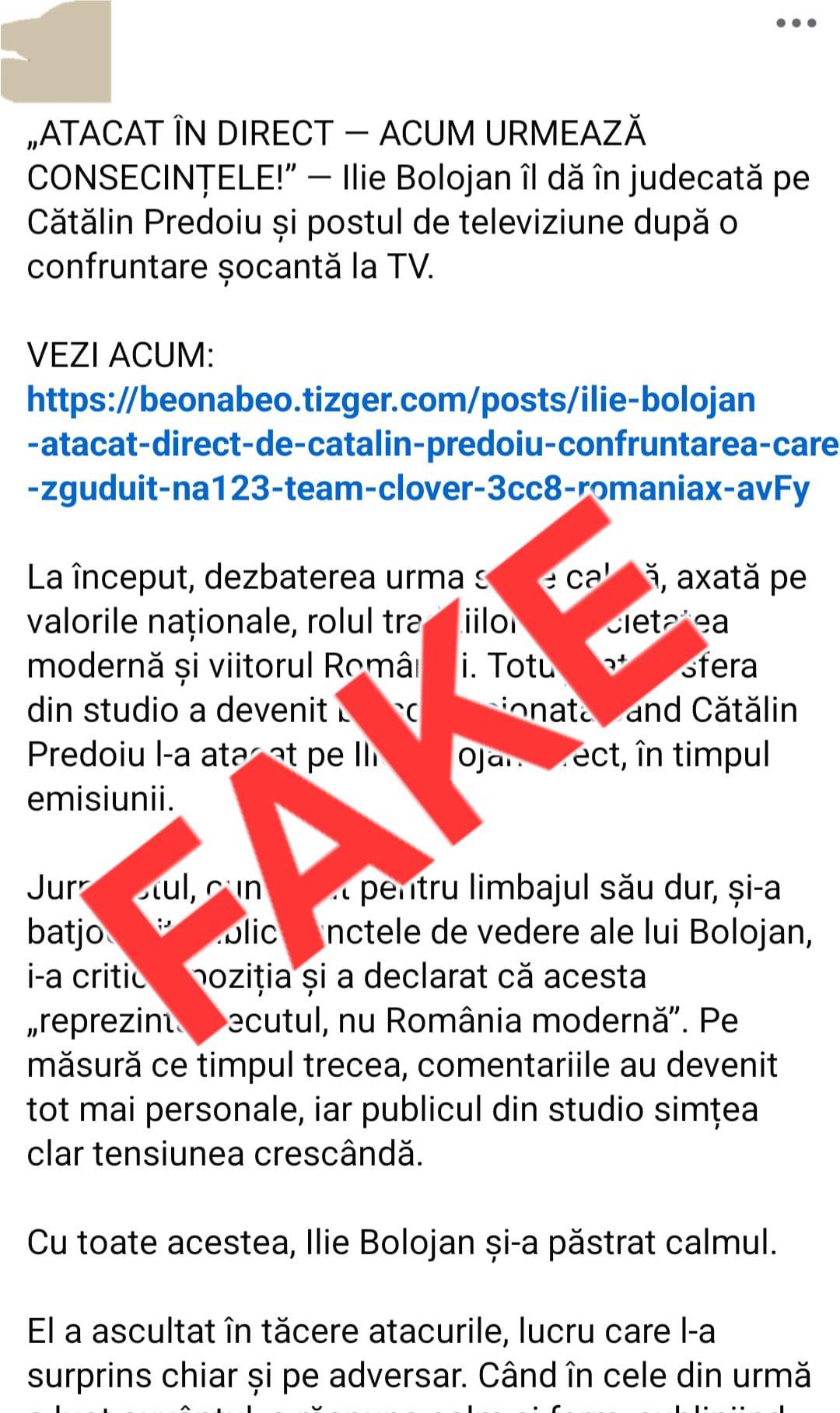fake news bolojan
