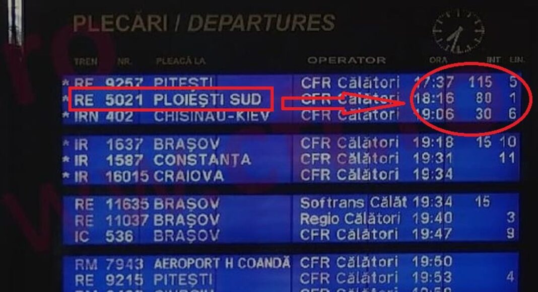 plecare gara de nord intarziere
