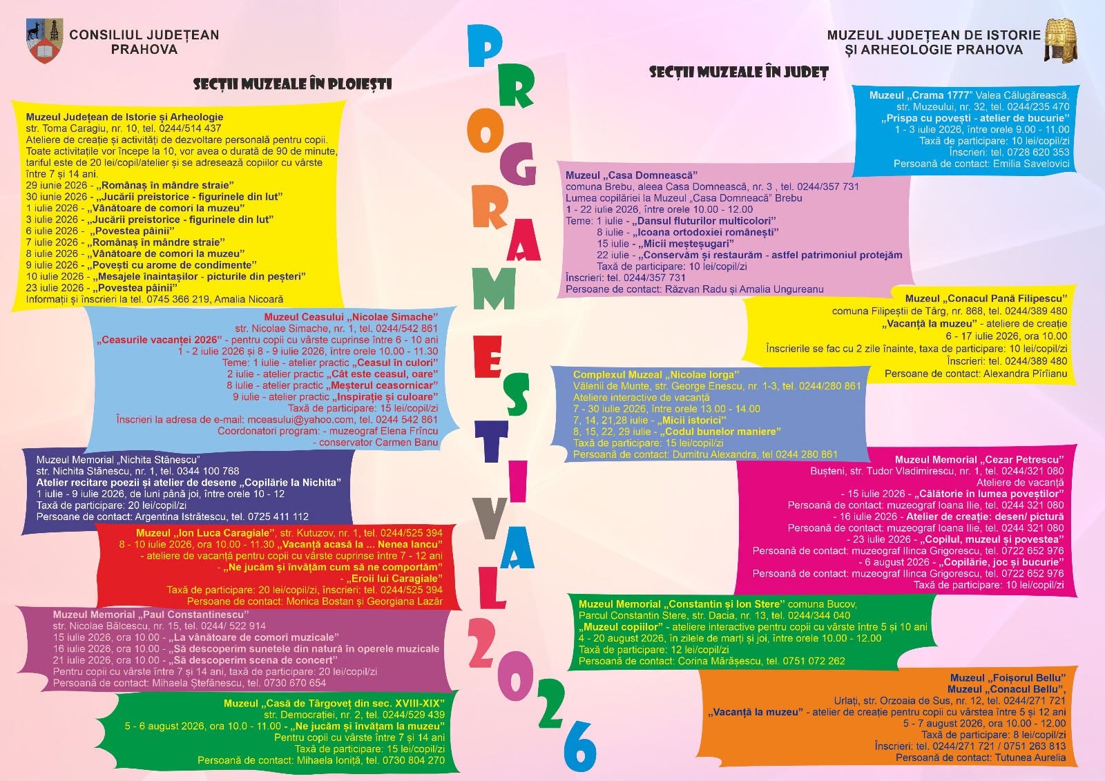 program vara muzeul de istorie ploiesti