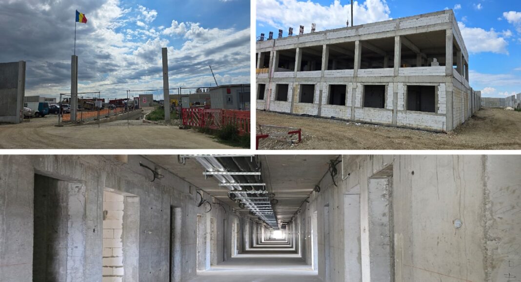 Cum arată singurul penitenciar de maximă siguranță care se construiește în România, lângă Ploiești. Imagini EXCLUSIVE de pe șantier