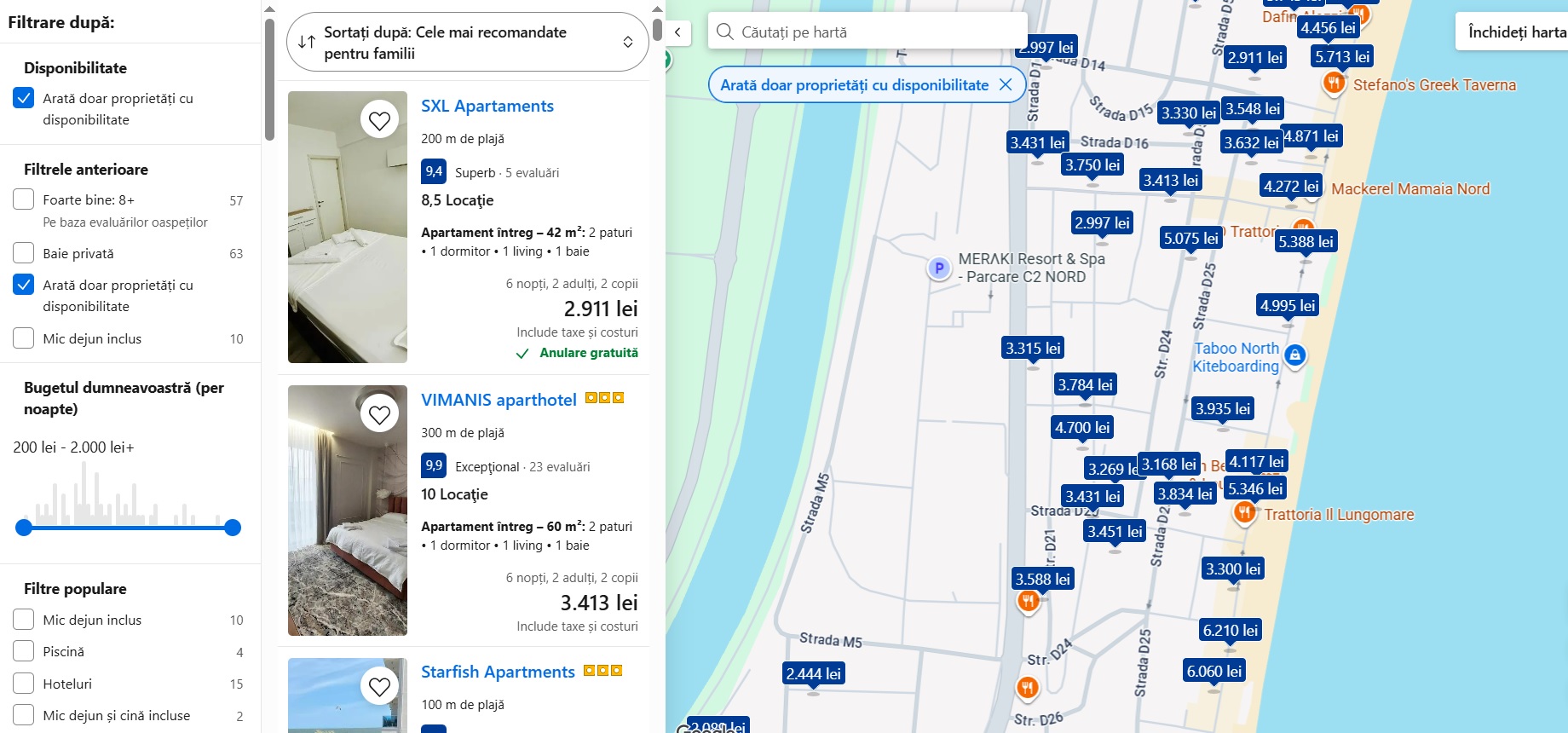 cazare mamaia nord