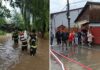 Pompierii cărau saci cu nisip, localnicii făceau live pe TikTok. Imagini de la inundațiile din Ploiești