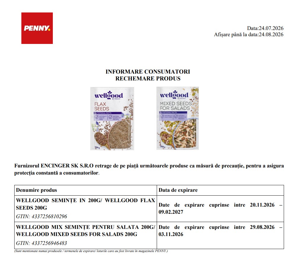 seminte penny retrase
